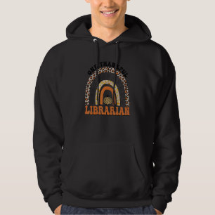 Ein dankbarer Bibliothekar Lehrer Regenbogen Leopa Hoodie