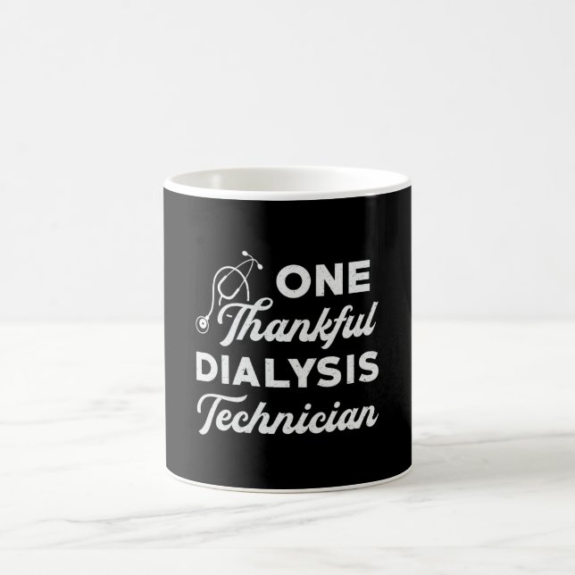 Ein dankbarer Dialysetechniker Nephrologie Tech Kaffeetasse (Mittel)