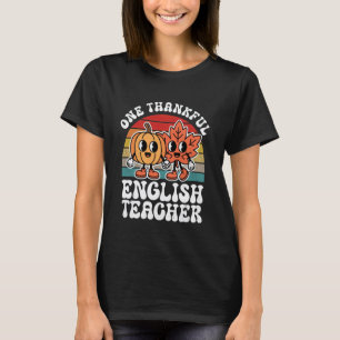 Ein dankbarer Englischlehrer Lustiger Herbst-Ernte T-Shirt