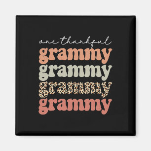 Ein dankbarer Grammy-Herbstlaub im Herbst Danke Magnet