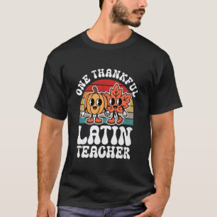 Ein dankbarer Lateinlehrer Lustiger Herbst Dankfes T-Shirt