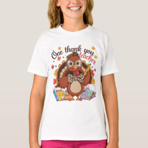Ein dankbarer Lehrer Erntedank Türkei Niedlich Cra T-Shirt
