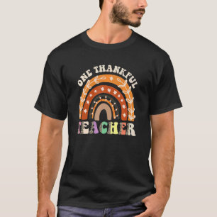 Ein dankbarer Lehrer Leopard Rainbow Pumpkin Danke T-Shirt