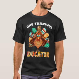 Ein dankbarer Lehrer Türkei Niedlicher Erntedank T-Shirt