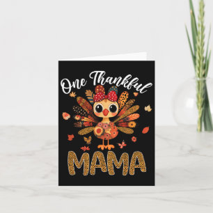 Ein dankbarer Mama Herbst Türkei Erntedank Karte