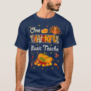 Ein dankbarer Musiklehrer Herbstlaub Herbst als T-Shirt