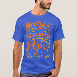 Ein dankbarer Papa Pumpkin Herbst Blätter Danke T-Shirt