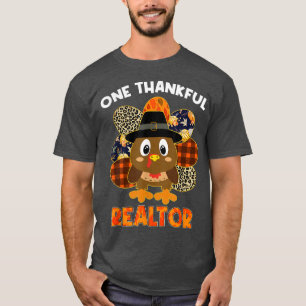 Ein dankbarer Realtor Herbst Türkei Thanksgivi T-Shirt