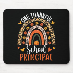 Ein dankbarer Schulleiter Erntedank Rainbow Mousepad