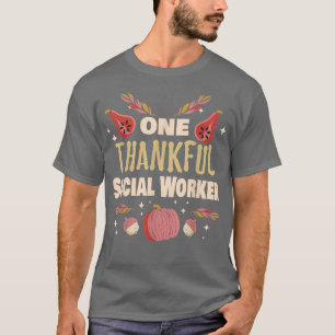 Ein dankbarer Sozialarbeiter Erntedank Sozialarbei T-Shirt