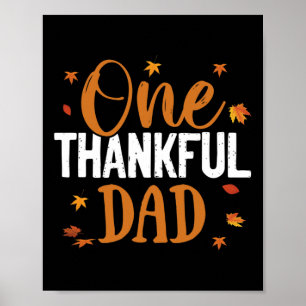 Ein dankbarer Vater Erntedank Herbst Familie Match Poster