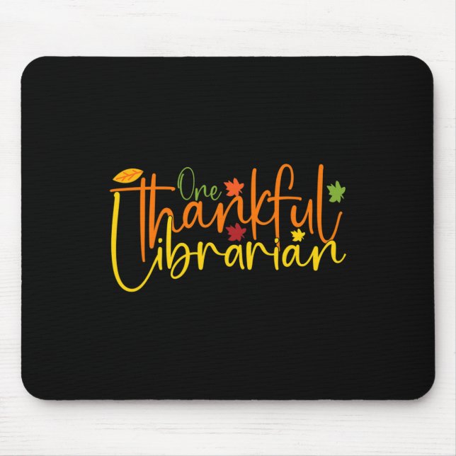 Ein dankbares biblisches T-Shirt Herbst Thanksgivi Mousepad (Vorne)