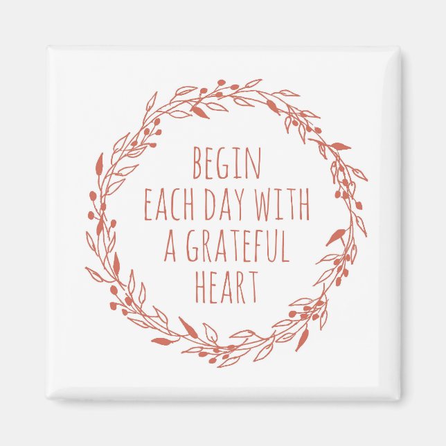 Ein dankbares Herz Magnet (Vorne)