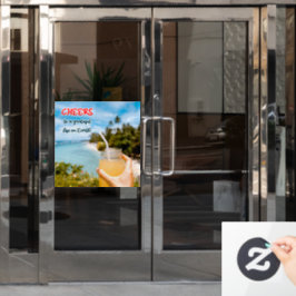 Ein dankbares Leben auf Erden Fensteraufkleber