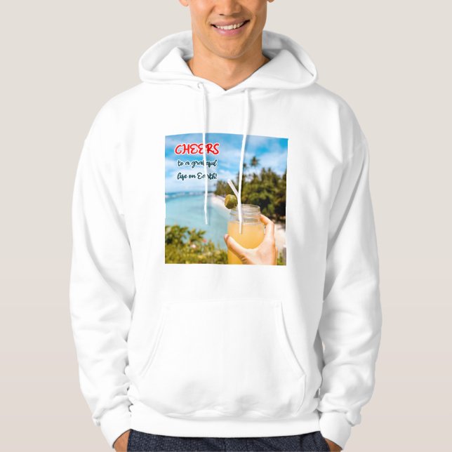 Ein dankbares Leben auf Erden Hoodie (Vorderseite)