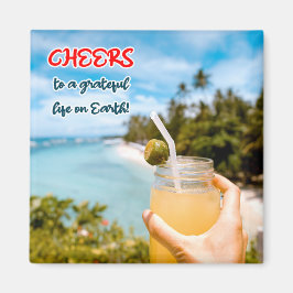 Ein dankbares Leben auf Erden Magnet