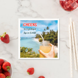 Ein dankbares Leben auf Erden Serviette