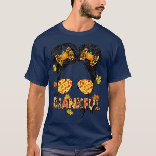 Ein dankbares Mädchen Unordentlicher Knoten Lustig T-Shirt