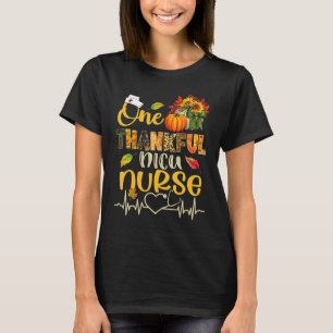 Ein dankbares NICU Nurse Pumpkin Stethoscope Danke T-Shirt