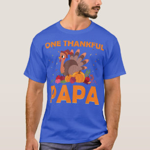 Ein dankbares Papa Matching Herbst Türkei Thanksgi T-Shirt