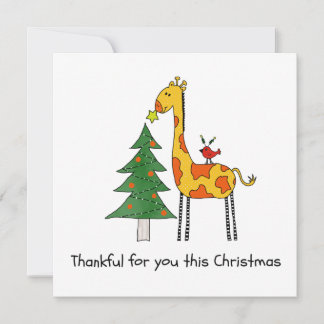Ein dankbares Weihnachten - Giraffe