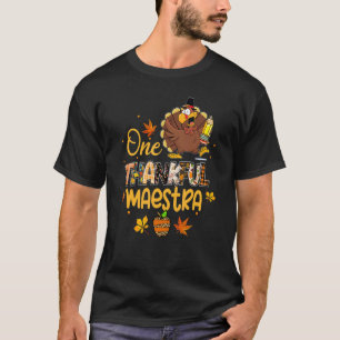 Ein dankenswerter Maestra Türkei Pilgrim Hat Thank T-Shirt