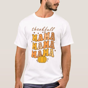 Ein dankenswerter Mama Groovy Leopard Herbst Danke T-Shirt