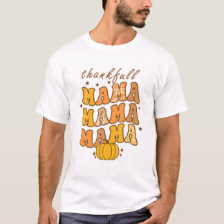 Ein dankenswerter Mama Groovy Leopard Herbst Danke T-Shirt