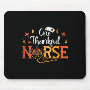 Ein dankenswerter Nurse Türkei Erntedank Scrub Top Mousepad
