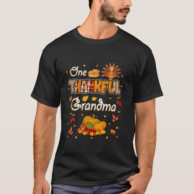 Ein dankenswerter Oma-Herbstlaub Herbstgrandma Th T-Shirt (Vorderseite)