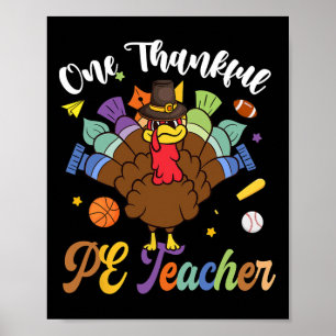 Ein dankenswerter Pe Teacher Türkei glücklich Dank Poster