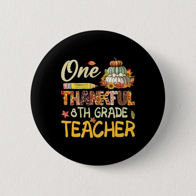 Ein dankenswerter Schulleiter der 8. Klasse - Dank Button (Vorderseite)