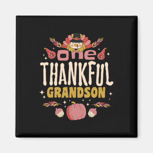Ein dankenswertes Grandson T-Shirt Herbst Herbst E Magnet
