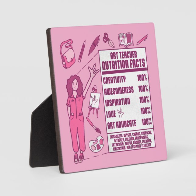 Ein Dankeschön an Kunstlehrer - Perfektes Geschenk Fotoplatte (Vorderseite)