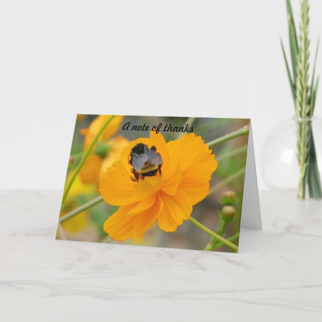 Ein Dankeschön Dankeskarte (Vorderseite)