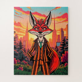 Ein Dapper-Fuchs für Kinder Puzzle