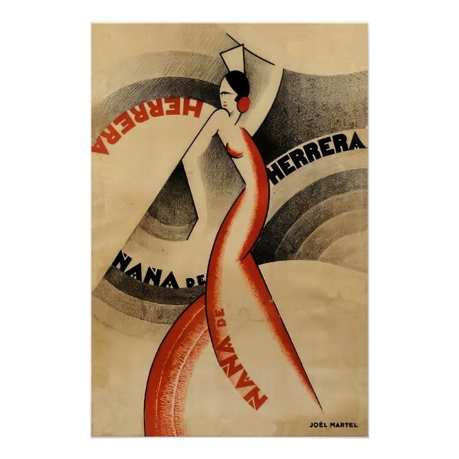 Ein Deko-Poster eines Flamenco-Tänzers Poster (Vorderseite)