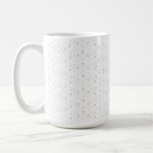 Ein dekoratives Muster mit weißem und grauem Leck Kaffeetasse