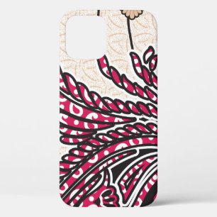Ein dekoratives Paisley-Design mit lebendigem Rot  Case-Mate iPhone Hülle