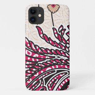 Ein dekoratives Paisley-Design mit lebendigem Rot Case-Mate iPhone Hülle
