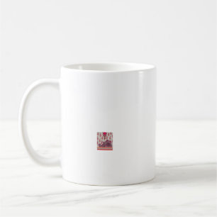 Ein dekoratives Paisley-Design mit lebendigem Rot Kaffeetasse