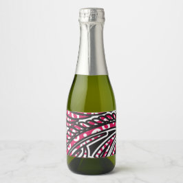 Ein dekoratives Paisley-Design mit lebhaftem Rot u