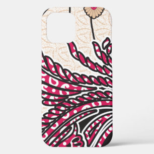 Ein dekoratives Paisley-Design mit lebhaftem Rot u Case-Mate iPhone Hülle