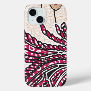 Ein dekoratives Paisley-Design mit lebhaftem Rot u Case-Mate iPhone Hülle