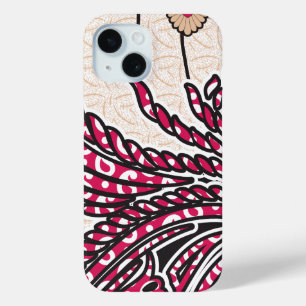 Ein dekoratives Paisley-Design mit lebhaftem Rot u Case-Mate iPhone Hülle