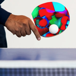 Ein dekoriertes Ping-Pong-Schläger Tischtennis Schläger