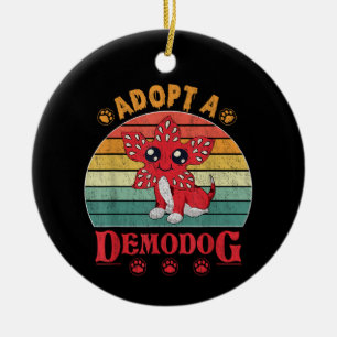 Ein Demodog-Lieblingsgeschenk für Männer adoptiert Keramik Ornament