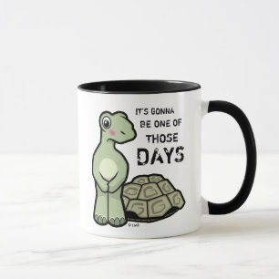 Ein der jene Tagesniedlichen Schildkröte Tasse