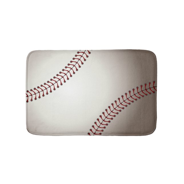 Ein Design eines Baseballs oder Softballs Badematte (Vorderseite)