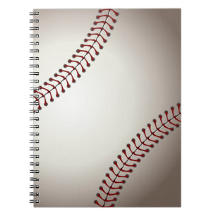 Ein Design eines Baseballs oder Softballs Notizblock